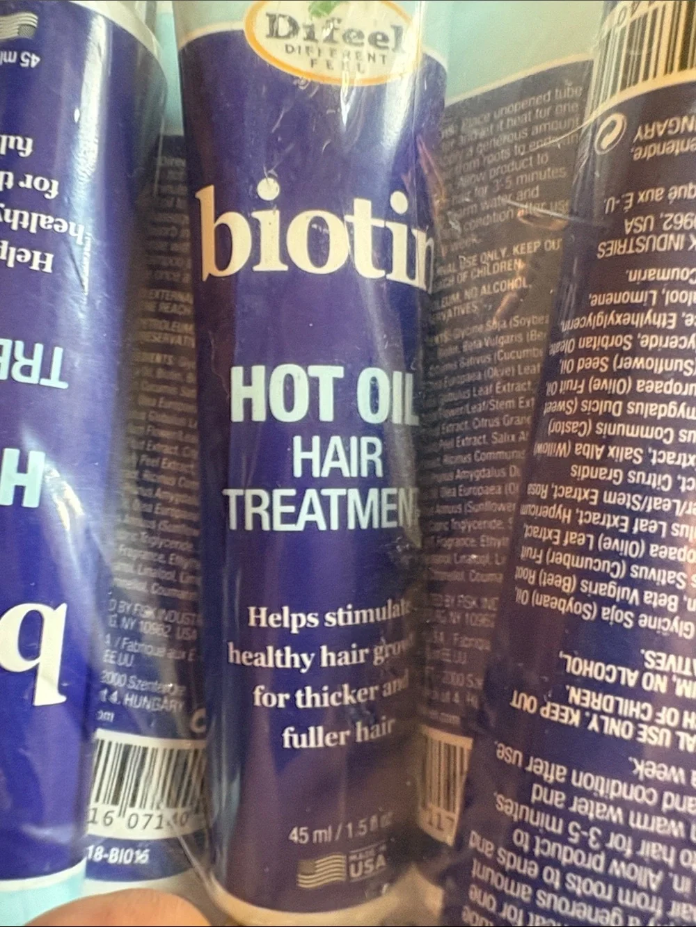 BIOTIN HOT OIL HAIR TREATMENT TUBES. NEW& SEALED. BUNDLE OF 5/$15